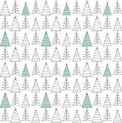 Christmas and new year seamless vector texture