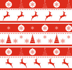 Christmas and new year seamless vector texture