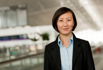 Portrait of young Chinese businesswoman. 