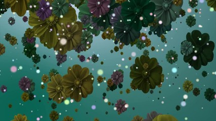 Abstract Creative Animation motion graphic of flowers backdrop background for your romace, love, valentines day projects... - Powered by Adobe