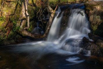 Fototapeta na wymiar River Caerfanell at Blaen-y-Glyn, Powys, Wales