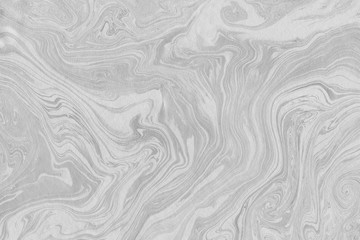 Suminagashi marble texture hand painted with grey 