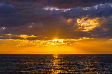 Beautiful Sunset in San Diego, California 