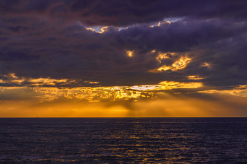 Beautiful Sunset in San Diego, California 