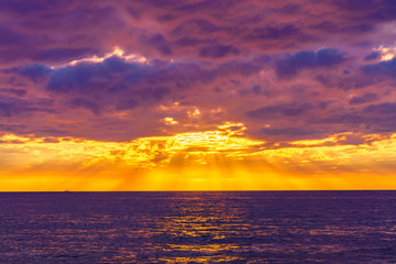 Beautiful Sunset in San Diego, California 