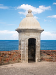 Turret at Castillo San Cristobal in San Juan, Puerto Rico.