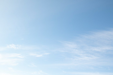 Naklejka na ściany i meble Daytime blue sky with white clouds. Sky background