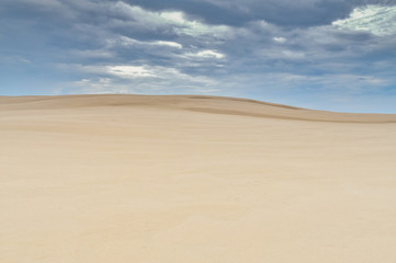 Fototapeta na wymiar The White Desert of Leba, Slowinski National Park, Poland