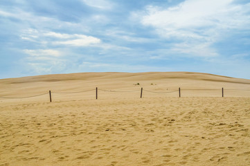 Dunes of Leba in the desert of Slowinski National Park, Poland