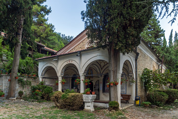 Obraz premium Medieval Buildings in Maglizh Monastery of Saint Nicholas, Stara Zagora region, Bulgaria