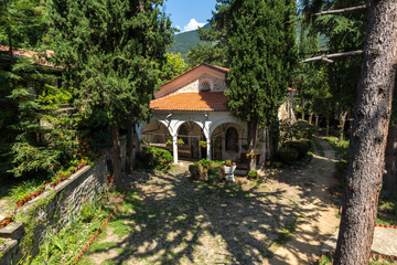 Obraz premium Medieval Buildings in Maglizh Monastery of Saint Nicholas, Stara Zagora region, Bulgaria