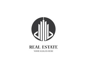 Real estate logo icon illustration