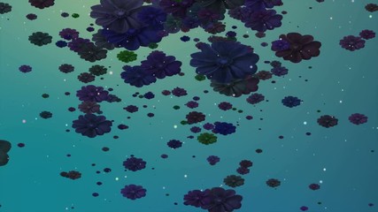 Abstract Creative Animation motion graphic of flowers backdrop background for your romace, love, valentines day projects... - Powered by Adobe