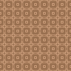 Abstract Classic Geometric Pattern Paper For Background, Print paper. Vector Illustration. Dark beige color