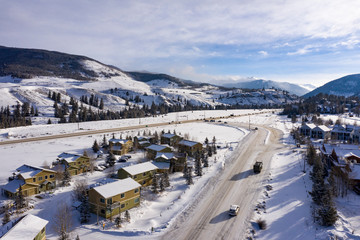 Keystone Colorado Fresh Snow Winter Morning