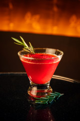 Beetini cocktail drink