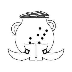 Saint patricks day cartoons black and white