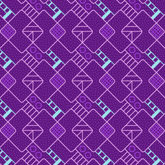 colorful textured geometric repeating pattern design with squares, lines and textured dotted background. pattern swatch at eps. file. for textile, fabric, wallpaper, backgrounds and surface designs