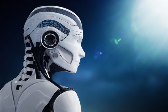 3D Illustration Roboter künstliche Intelligenz