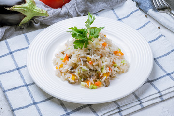 Rice with vegetables