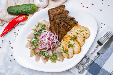 Herring with potatoes