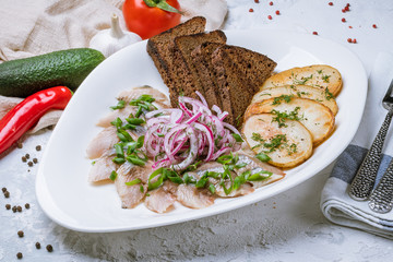 Herring with potatoes