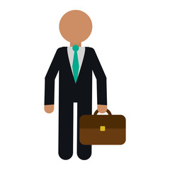 Businessman with briefcase avatar