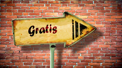 Schild 380 - Gratis