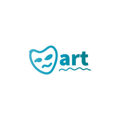 Vector Logo of Art text. Logotype. - Vector