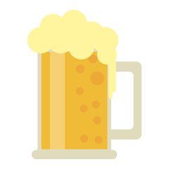 Beer cold cup isolated
