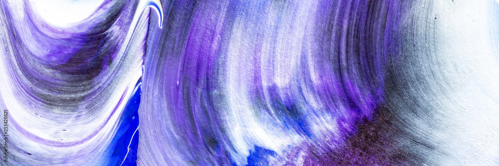 Poster paint texture colorful abstract lines and splatter textured strokes of painting macro close up backg