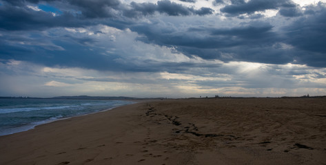 Fototapeta na wymiar Stormy Beach