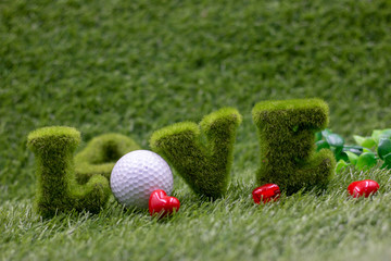 To golfer with love 