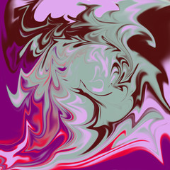 abstract colorful gradient background for decoratives, paint brush like, creative with liquifying technic by swirling around