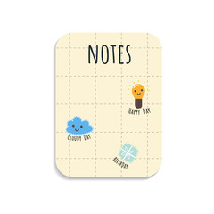 Colorful notepad