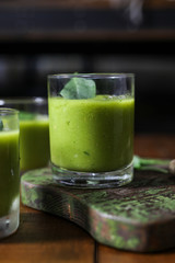 Vegan vegetable and ginger smoothie