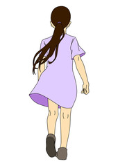 女の子後姿
