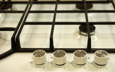  modern shining metal gas cooker