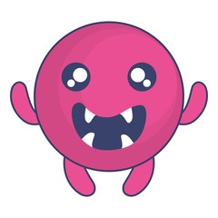 emoticon face with crazy teeth