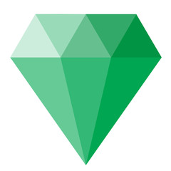 diamond icon on white background. flat style. diamond icon for your web site design, logo, app, UI. green diamond sign.