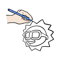 Hand drawing illustration