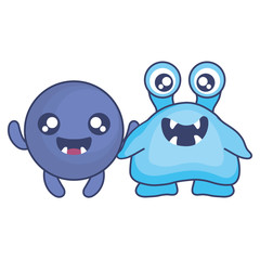 crazy monsters couple comic characters