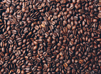 Textures of coffee beans