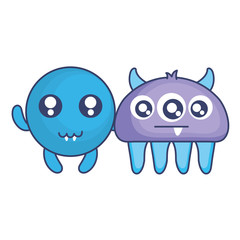 crazy monsters couple comic characters