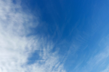 air on blue sky, clear weather day background