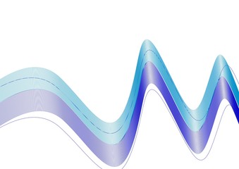 line curve isolated on white