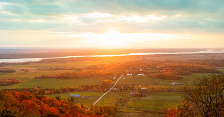 Gatineau Park forest in fall 