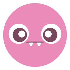 emoticon face with crazy teeth
