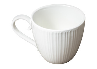White mug  isolated on white background.