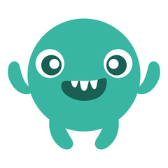 emoticon face with crazy teeth